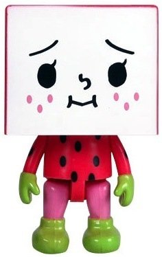 Strawberry To-Fu figure by Devilrobots, produced by Play Imaginative. Front view.