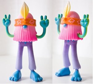 Cosmic Hobo figure by Arbito. Front view.
