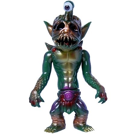 Andagon - Green  figure by Blobpus, produced by Blobpus. Front view.