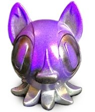 Cosmopup figure by Nathan Hamill, produced by 3D Retro. Front view.