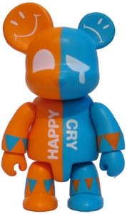 Happy / Cry figure, produced by Toy2R. Front view.