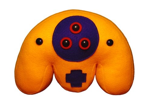 Mongus - Orange Version figure by Jack Kaminski, produced by Jack In The Box. Front view.