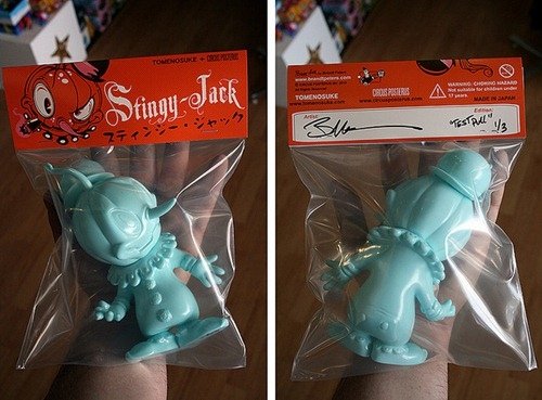 Stingy Jack - Production Blank figure by Brandt Peters, produced by Tomenosuke . Front view.