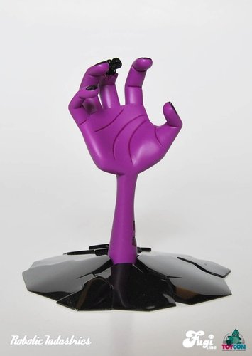 The Rising Purple (ToyCon UK Exclusive) figure by Robotics Industries (Jim Freckingham), produced by Robotics Industries (Jim Freckingham). Front view.