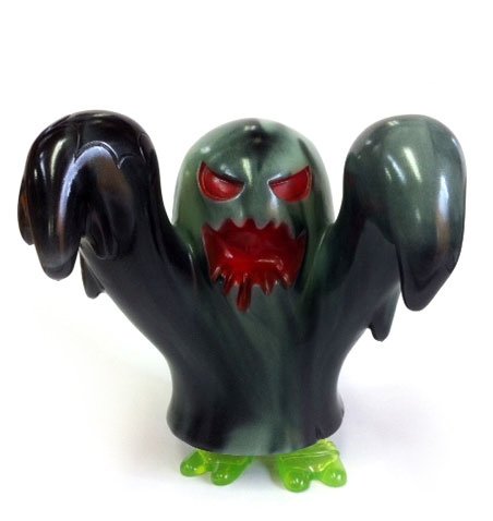 Obake Ghost - Rascal Version figure, produced by Secret Base. Front view.