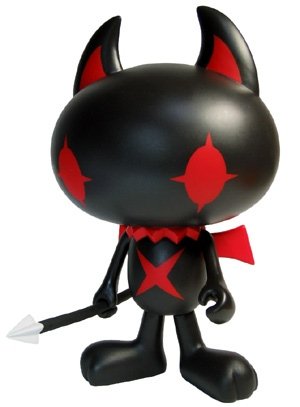 Black Hellcatz figure by Devilrobots. Front view.