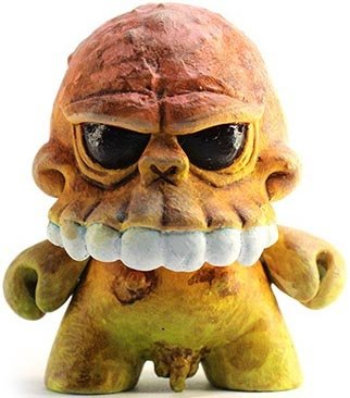 Mr. Teeth figure by Zukaty, produced by Kidrobot. Front view.