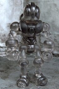Buildman Gendrone Clear Smoke figure, produced by Onell Design. Front view.