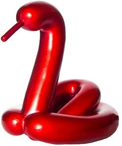 Swan figure, produced by Kidrobot. Front view.