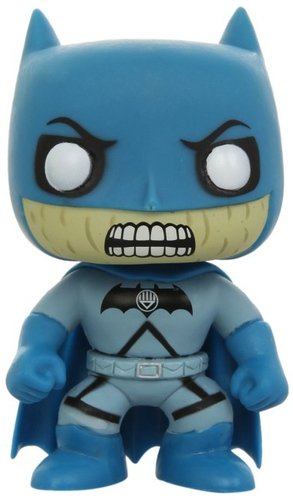 Blackest Night Batman figure by Dc Comics, produced by Funko. Front view.