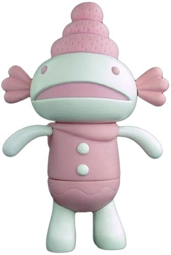 Marshmellow Cactac figure by Fluffy House, produced by Unbox Industries. Front view.