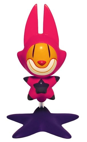 Rocket 00 - Pink Version figure by Jack Kaminski, produced by Jack In The Box. Front view.