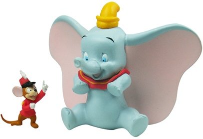 Dumbo & Timothy Q Mouse figure by Disney, produced by Play Imaginative. Front view.