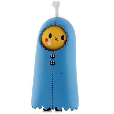 Cloak figure by Tado, produced by Kidrobot. Front view.