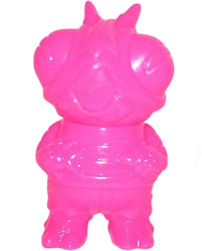 Micro Boris the Bee - Hot Pink figure by Bwana Spoons, produced by Gargamel. Front view.