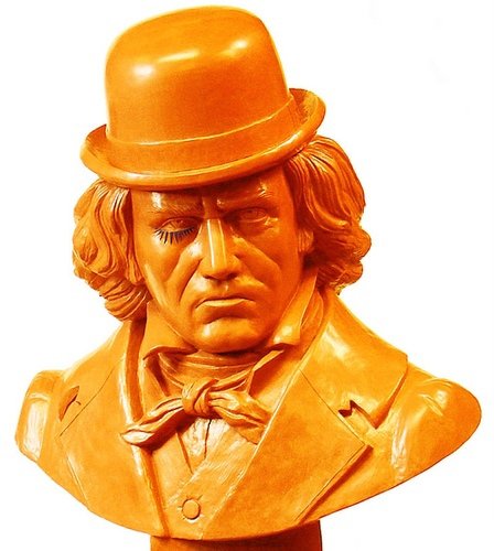 Ludwig Van Bust - A Clockwork Beethoven figure by Frank Kozik, produced by Ultraviolence. Front view.