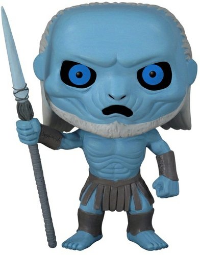 White Walker figure by George R. R. Martin, produced by Funko. Front view.
