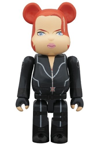 Black Widow Be@rbrick 100% figure by Marvel, produced by Medicom Toy. Front view.