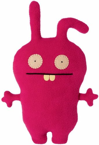 Little Bent - Little, Pink figure by David Horvath X Sun-Min Kim, produced by Pretty Ugly Llc.. Front view.