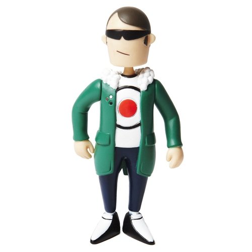 Simon the mod figure, produced by Merc London. Front view.