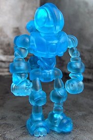 Buildman Gendrone Clear Blue figure, produced by Onell Design. Front view.