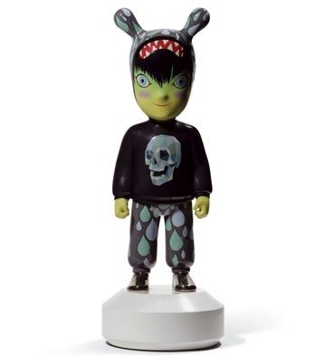 The Guest  figure by Tim Biskup, produced by Lladró. Front view.