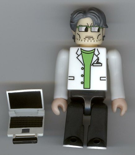 Otacon figure, produced by Medicom Toy. Front view.