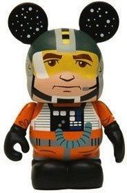 X-Wing Pilot figure by Maria Clapsis, produced by Disney. Front view.