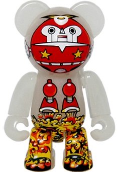 Bax Bear - Kei Sawada figure by Kei Sawada, produced by Oso Design House. Front view.