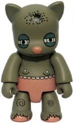 Sick Cat figure by Todd Wahnish, produced by Toy2R. Front view.