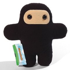 Wee Ninja Plush figure by Shawn Smith (Shawnimals), produced by Shawnimals. Front view.