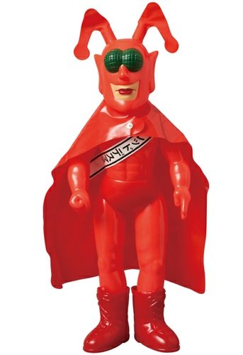 Giant Red Death Mask figure by Kodansha X Naoki Tsuji Ikki Kajiwara, produced by Medicom Toy. Front view.
