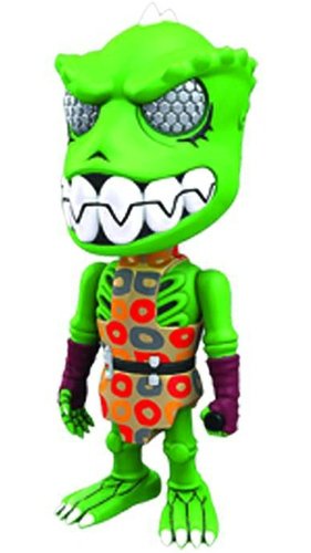 Gorn figure by Javi Molner, produced by Neca. Front view.