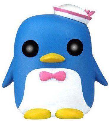 Tuxedo Sam figure by Sanrio, produced by Funko. Front view.