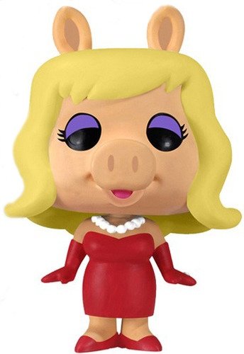 Miss Piggy figure by Jim Henson, produced by Funko. Front view.