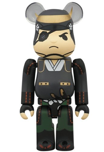 Masamune Date Be@rbrick 100% figure, produced by Medicom Toy. Front view.