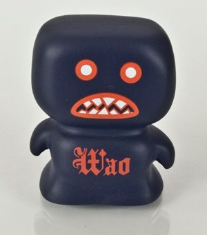 Wasperghost - Blue figure by Lionel Wyss , produced by Wao Toyz. Front view.