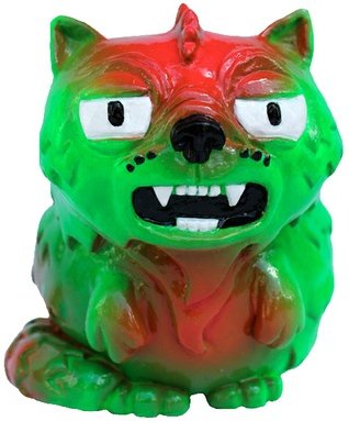 Toxic Kitty - Vomit Green  figure by Double Haunt, produced by Double Haunt. Front view.