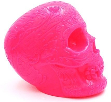 1/1 Andsuns Pink Skull figure by Three Tides Tatoo Hirakawa Hiroshi, produced by Secret Base. Front view.
