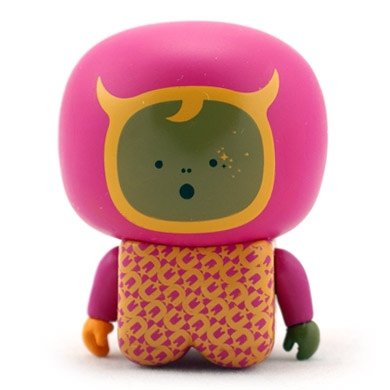 Magenta Hee Onesies Unipo figure by Unklbrand, produced by Unklbrand. Front view.