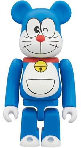 Doraemon Be@rbrick 100% figure by Fujiko Pro Shogakukan, produced by Medicom Toy. Front view.