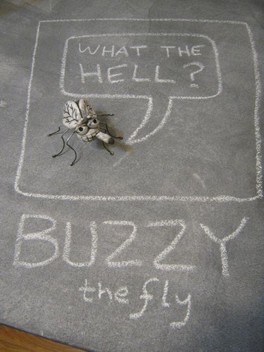 Buzzy the Fly figure by Jemtoy. Front view.