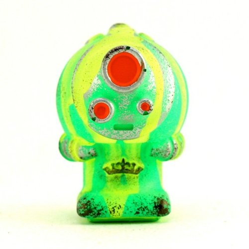 Toxic Dayglow Sprog A figure by Cris Rose. Front view.
