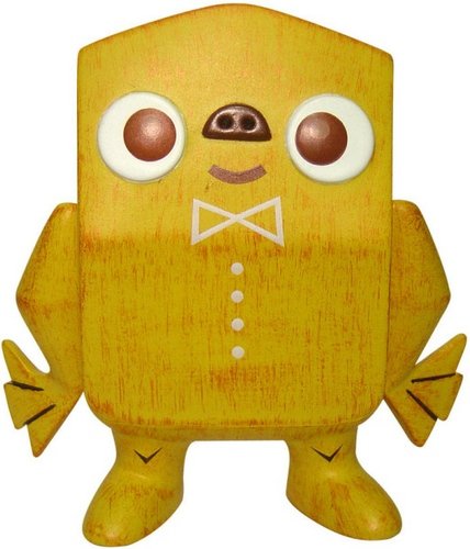 Dapper Dookie-Poo  figure by Manny Galan , produced by Chaotic Unicorn . Front view.