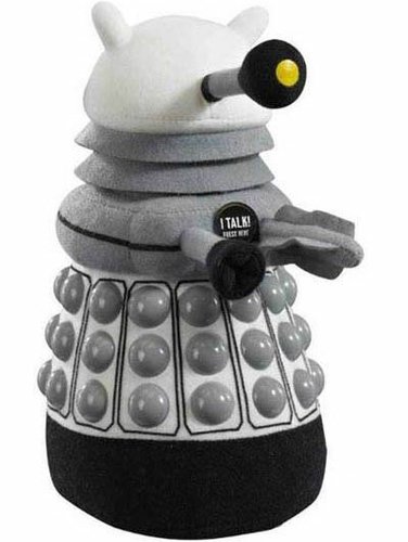 Doctor Who Talking Plush - Dalek figure, produced by Underground Toys. Front view.
