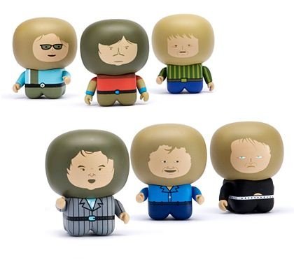 unipo wilco 6-pack figure by Unklbrand, produced by Unklbrand. Front view.
