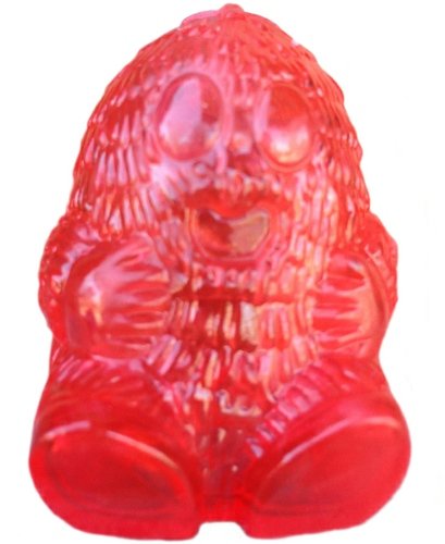 Akio Finger Puppet - Clear Red figure, produced by Lulubell Toys. Front view.