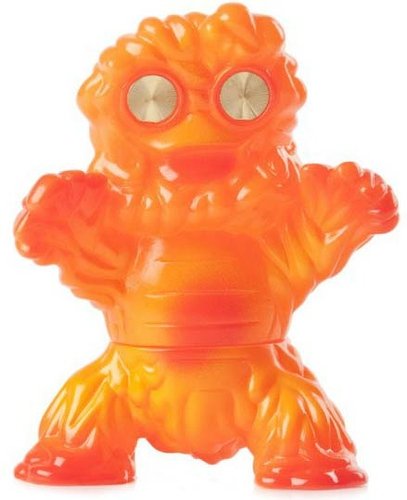 Crouching Hedoran - Orange figure by Gargamel, produced by Gargamel. Front view.