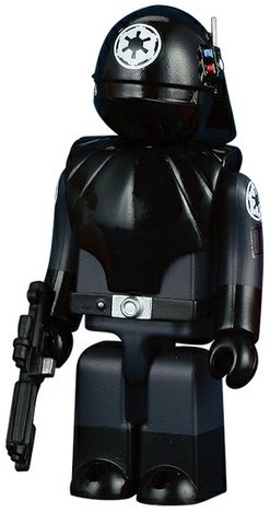 Death Star Gunner figure by Lucasfilm Ltd., produced by Medicom Toy. Front view.