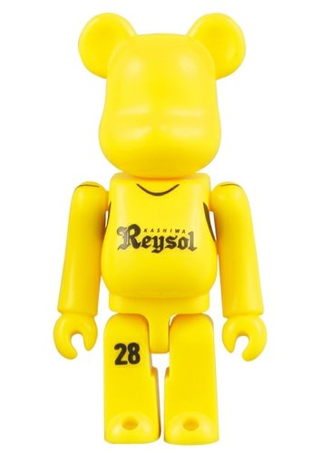 Kashiwa Reysol Be@rbrick 70% figure, produced by Medicom Toy. Front view.